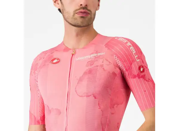 Castelli Giro 108 Race 8S pánsky dres krátky rukáv Rosa Giro