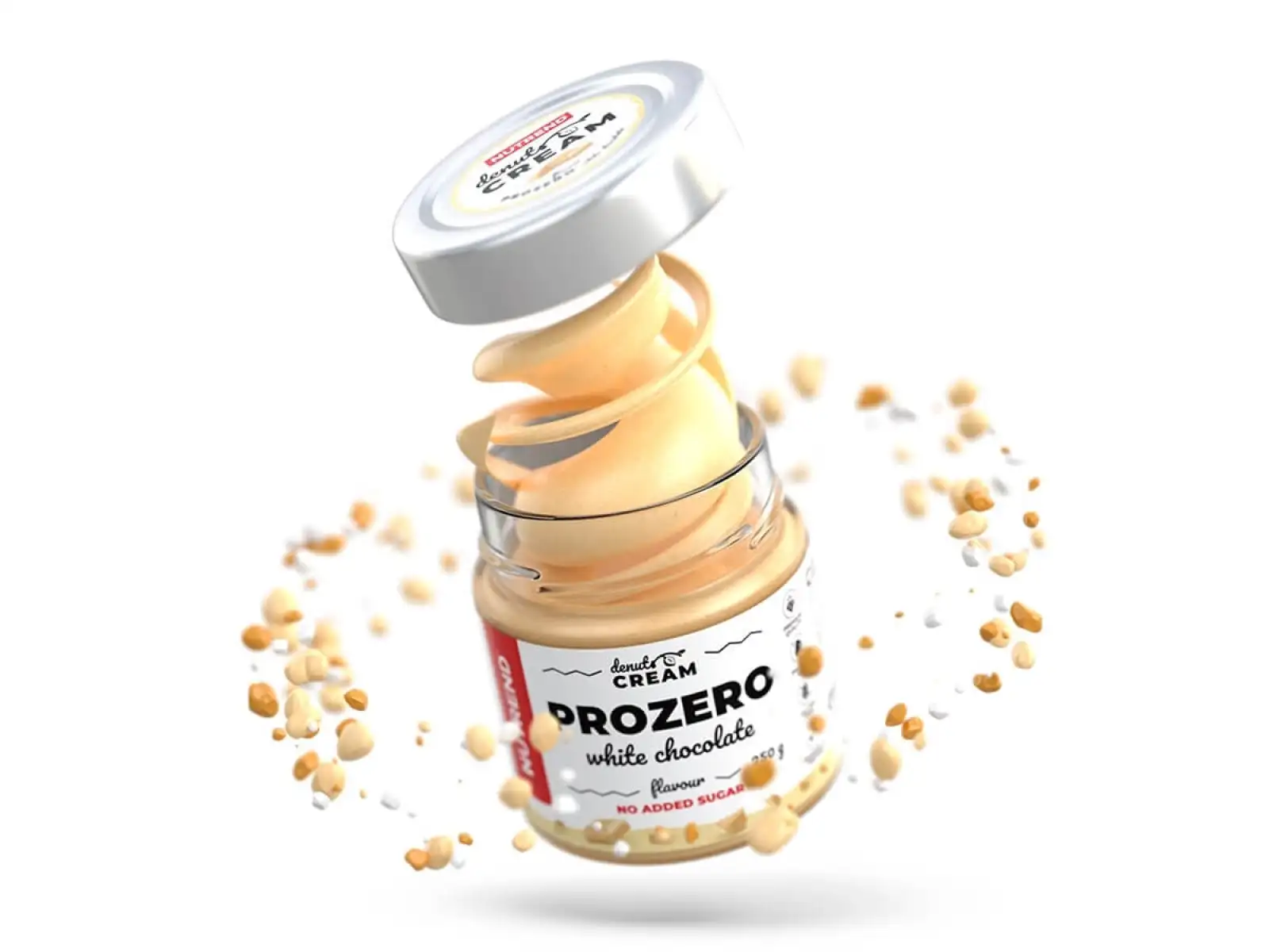 Nutrend Denuts Cream jemný orechový krém 250 g prozero s bielou čokoládou