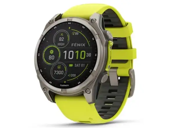 Garmin fenix 8 - 51 mm Solar Sapphire inteligentné hodinky Titanium Yellow/Graphite