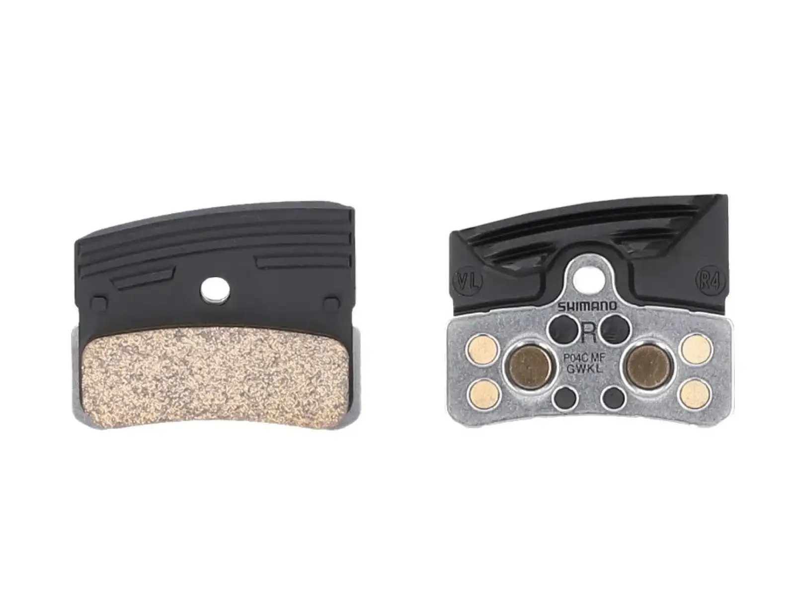 Shimano P04C-MF Metall brzdové doštičky kovové