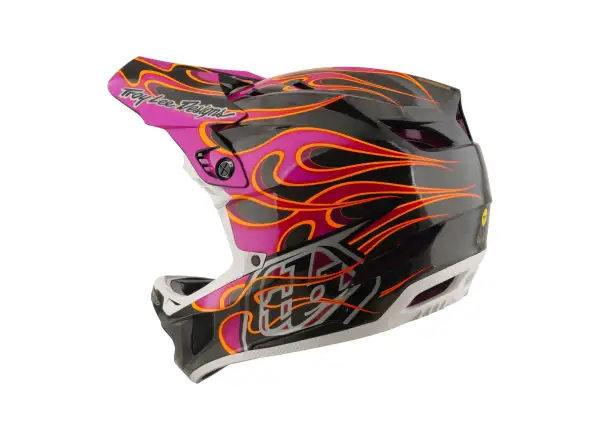 Troy Lee Designs D4 Carbon MIPS prilba Torched Carbn/Magenta