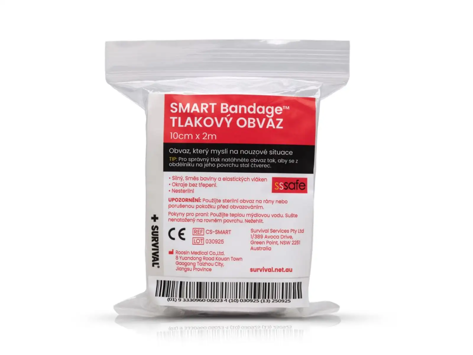 Survival Smart Bandage tlakový obväz 10 cm x 2m