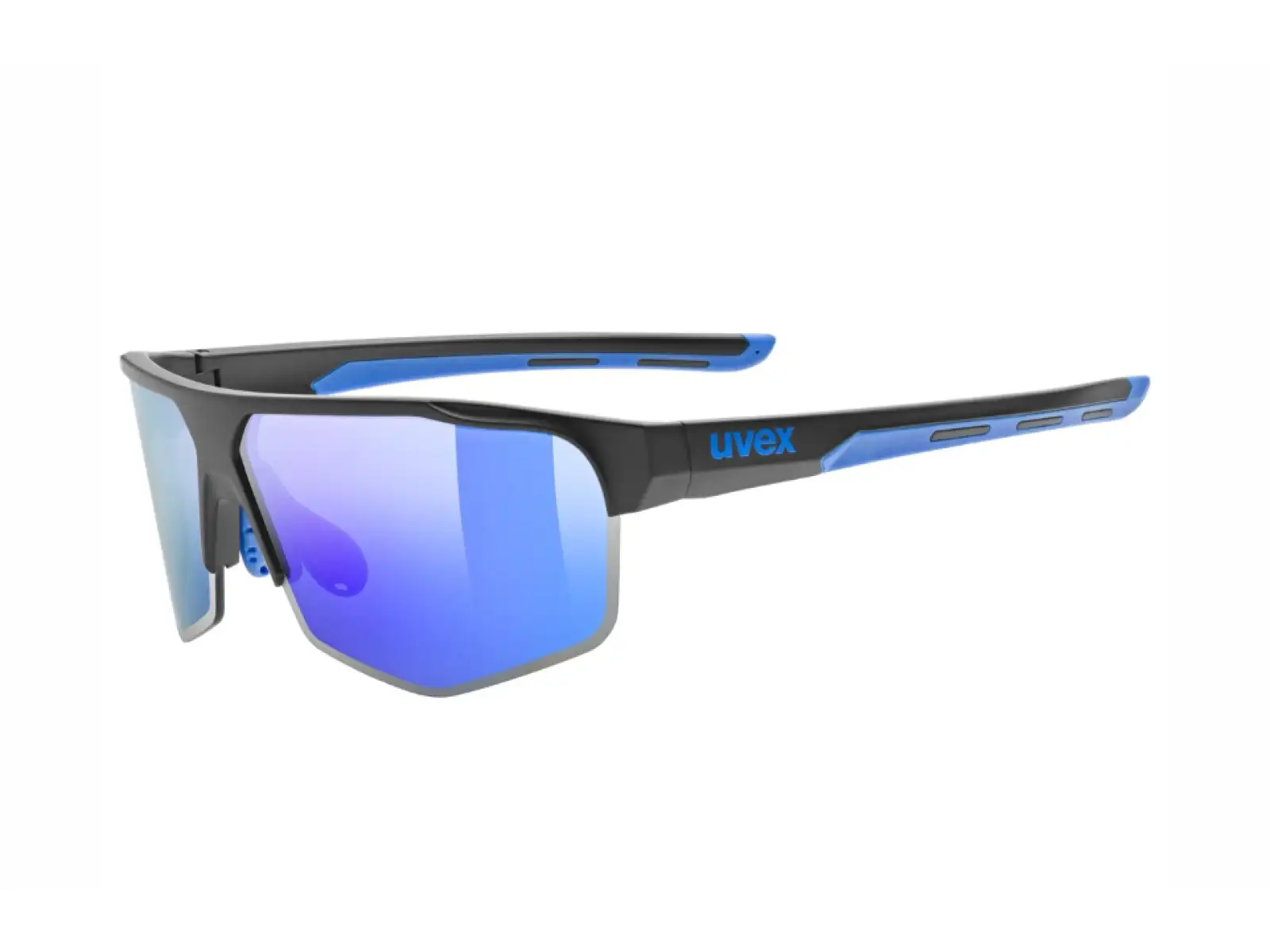 Uvex Axos Set okuliare Black Matt/Mirror Blue