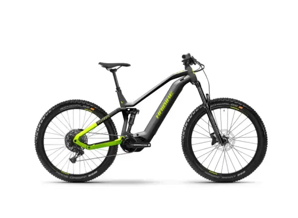 Haibike AllTrail 9 celoodpružený elektrobicykel titánový/limetkový/čierny