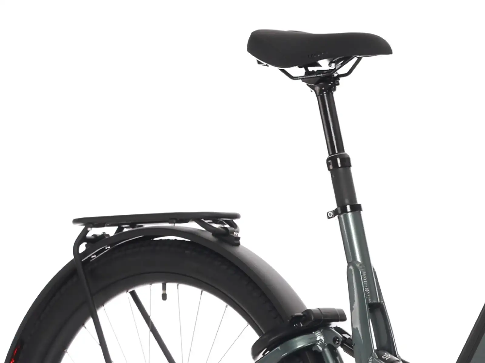 Rock Machine Crossride e450 FS nízkonástupový celoodpružený elektrobicykel Ocean Grey/Black