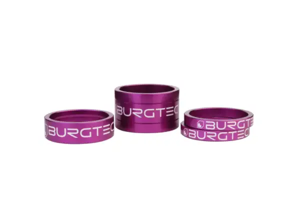 Burgtec Spacer Kit súprava podložiek pod predstavec 5/5/10/20 mm fialová