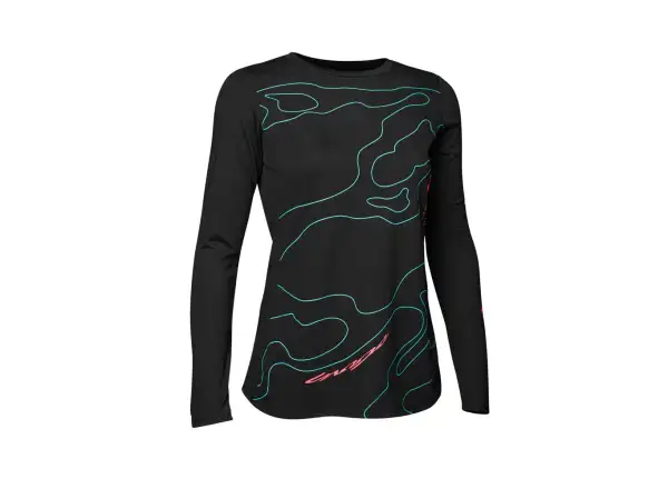Fox W Ranger Mid Ls Lunar dámsky dres dlhý rukáv Black