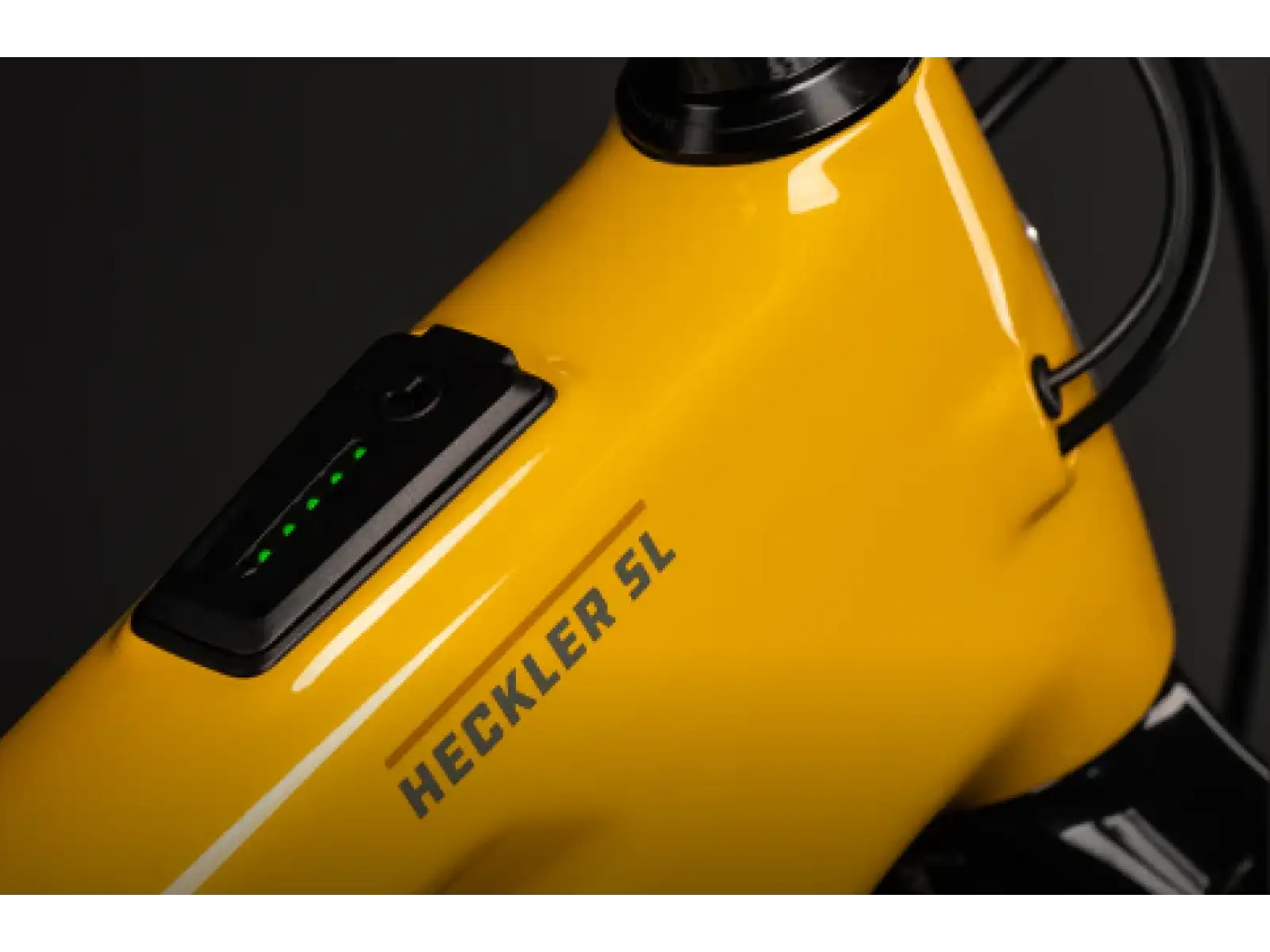 Santa Cruz Heckler SL 1 C 70 celoodpružený elektrobicykel Gloss Mustard Yellow