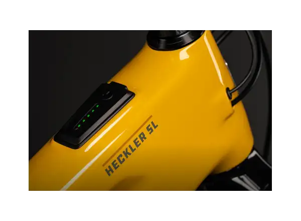 Santa Cruz Heckler SL 1 C 70 celoodpružený elektrobicykel Gloss Mustard Yellow