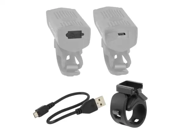 Force Dot sada svetiel predné a zadné USB