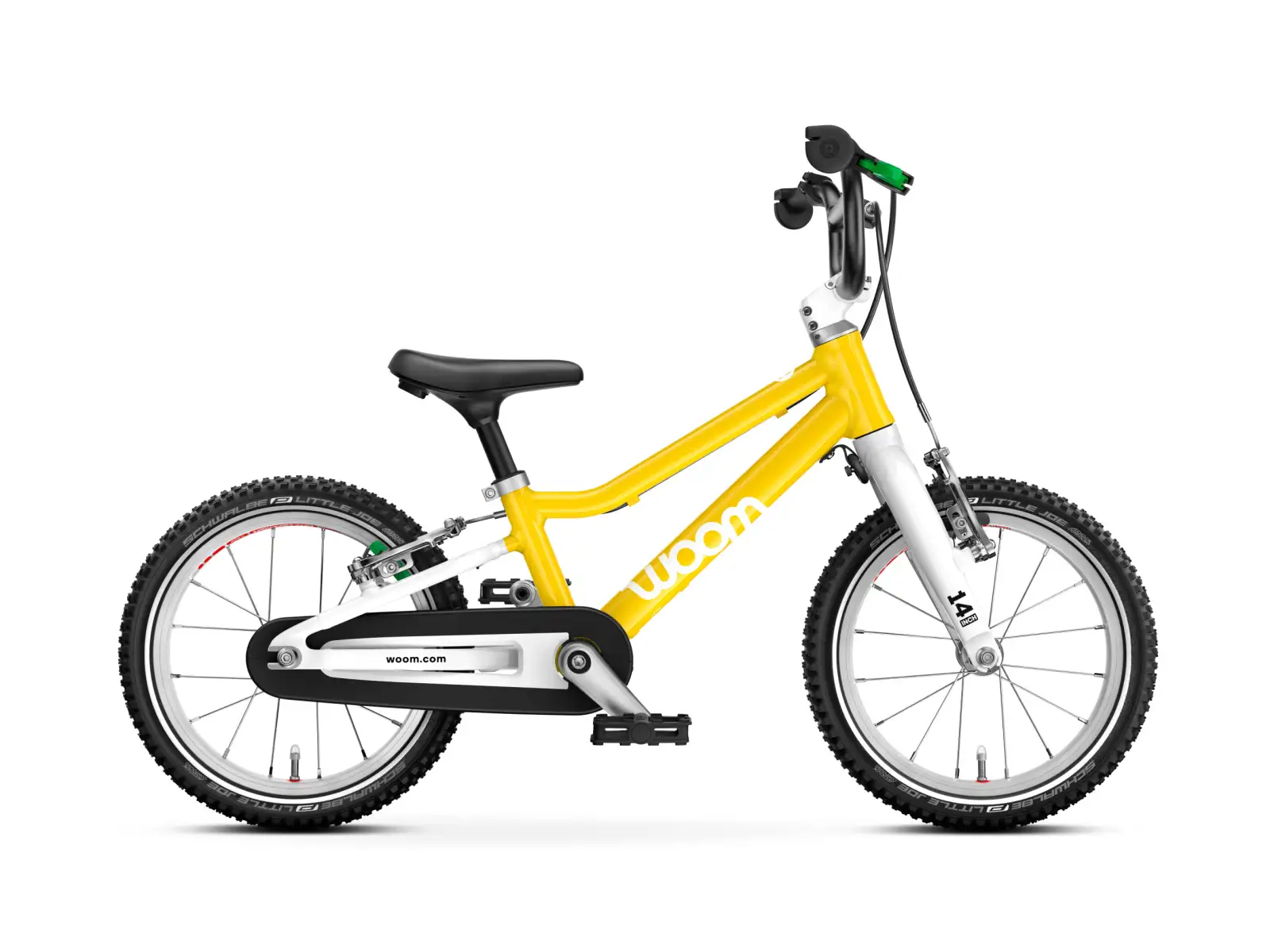 Woom GO 2 Vibrant Yellow 14 detský bicykel