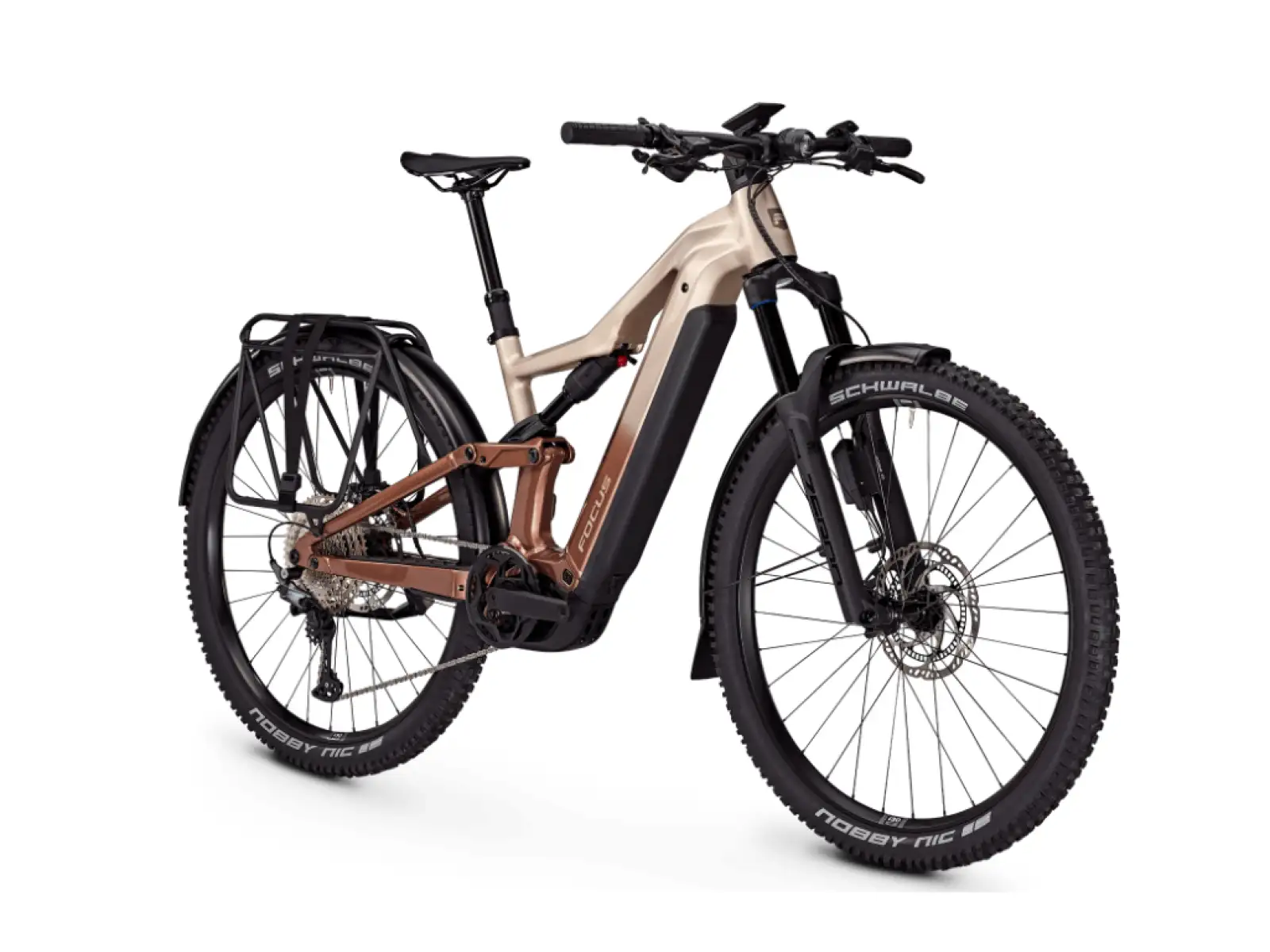 Focus Thron2 6.8 EQP ABS horský elektrobicykel (800 Wh Adamantsilver/Platinumbronze)