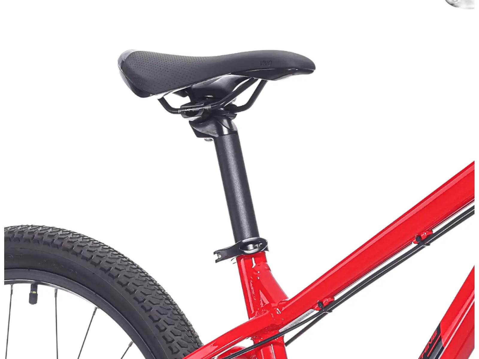 Rock Machine RIFF Tr 24 detský bicykel Gloss Fire Red
