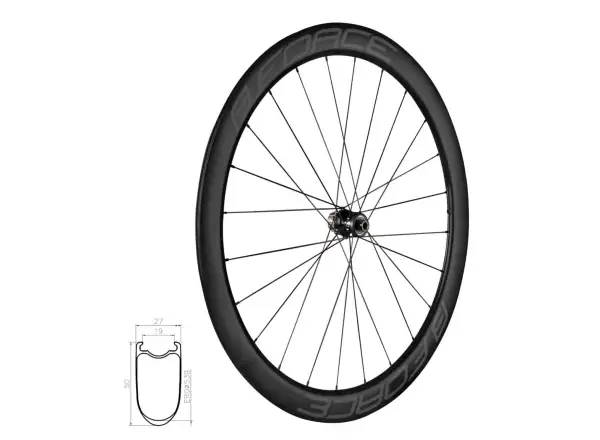 Force Team SP Karbon Disc cestné vypletené koleso 12x142 mm, 50 mm zadné Shimano