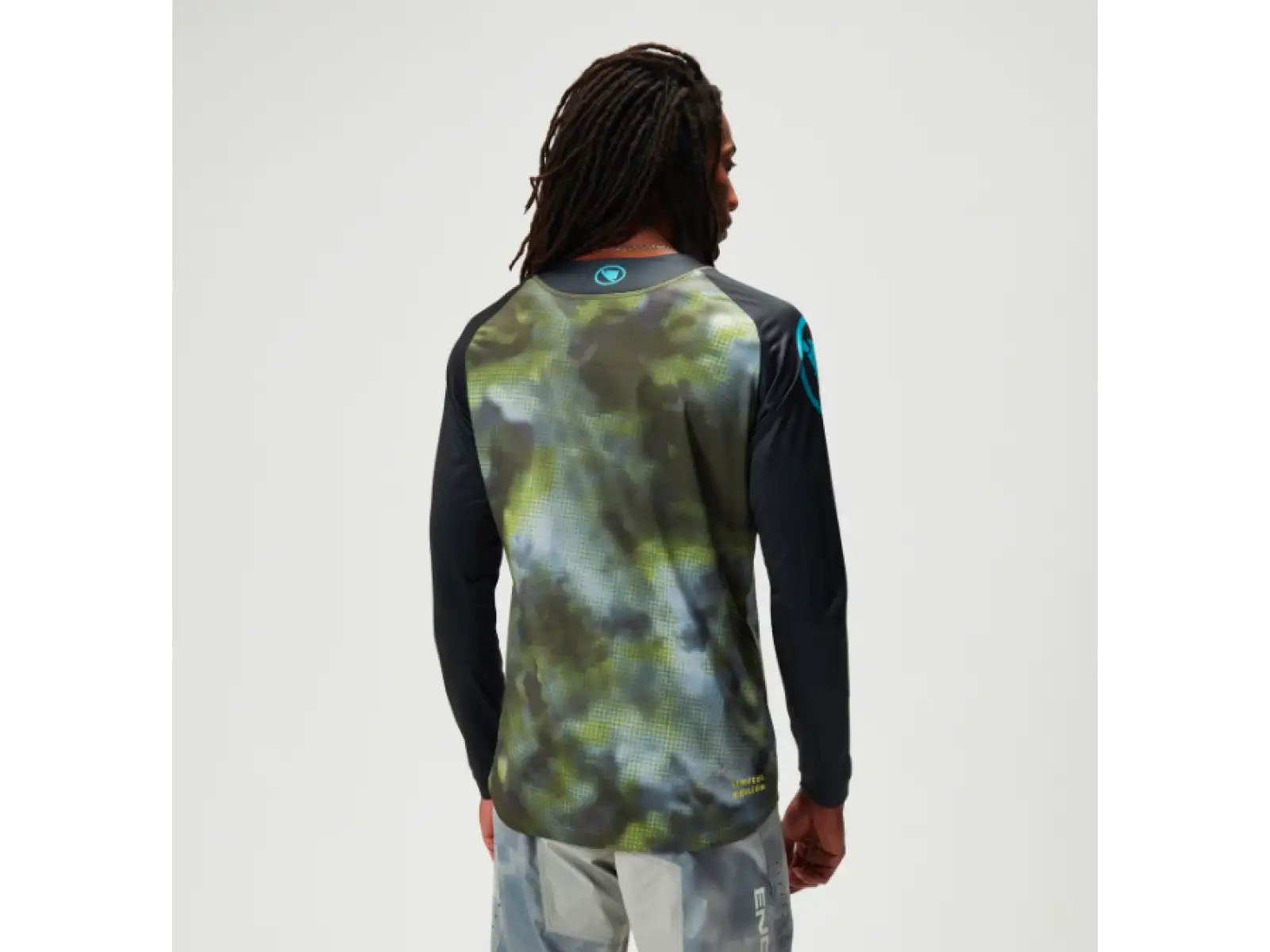 Endura Pixel Cloud pánsky dres dlhý rukáv Black