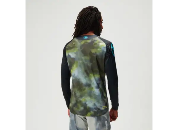 Endura Pixel Cloud pánsky dres dlhý rukáv Black