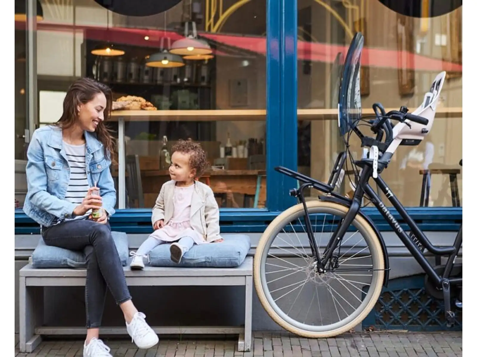 Urban Iki detská sedačka prední s adaptérom Sakura Pink