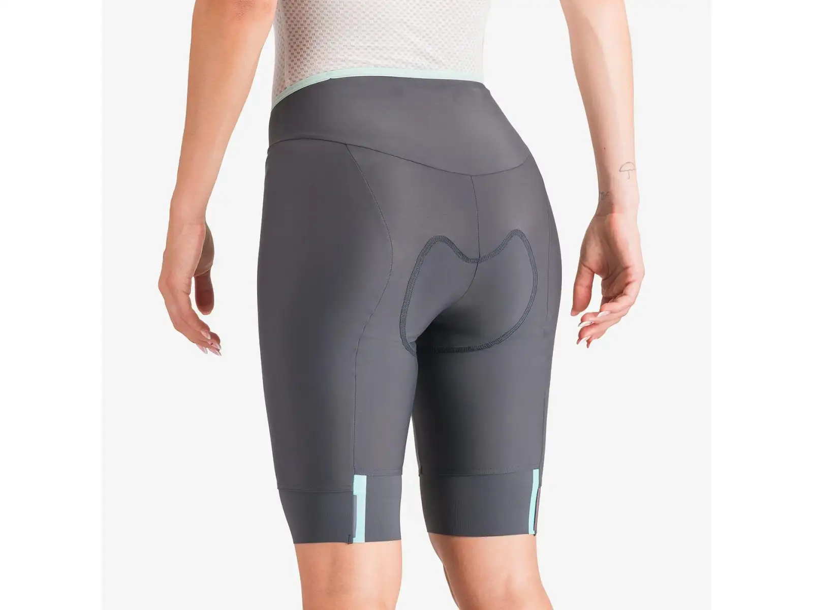 Castelli Prima 2 dámske kraťasy s vložkou Dark Gray/Pool Blue