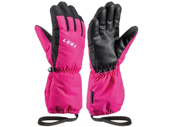 Detské bežecké rukavice Leki Nevio Junior pink/black