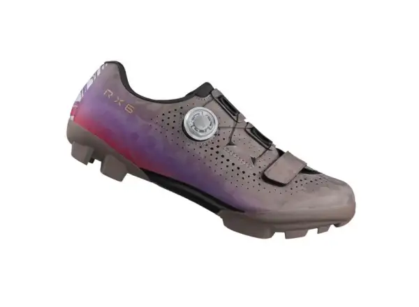 Shimano SH-RX600 dámske gravel tretry sivá/lila