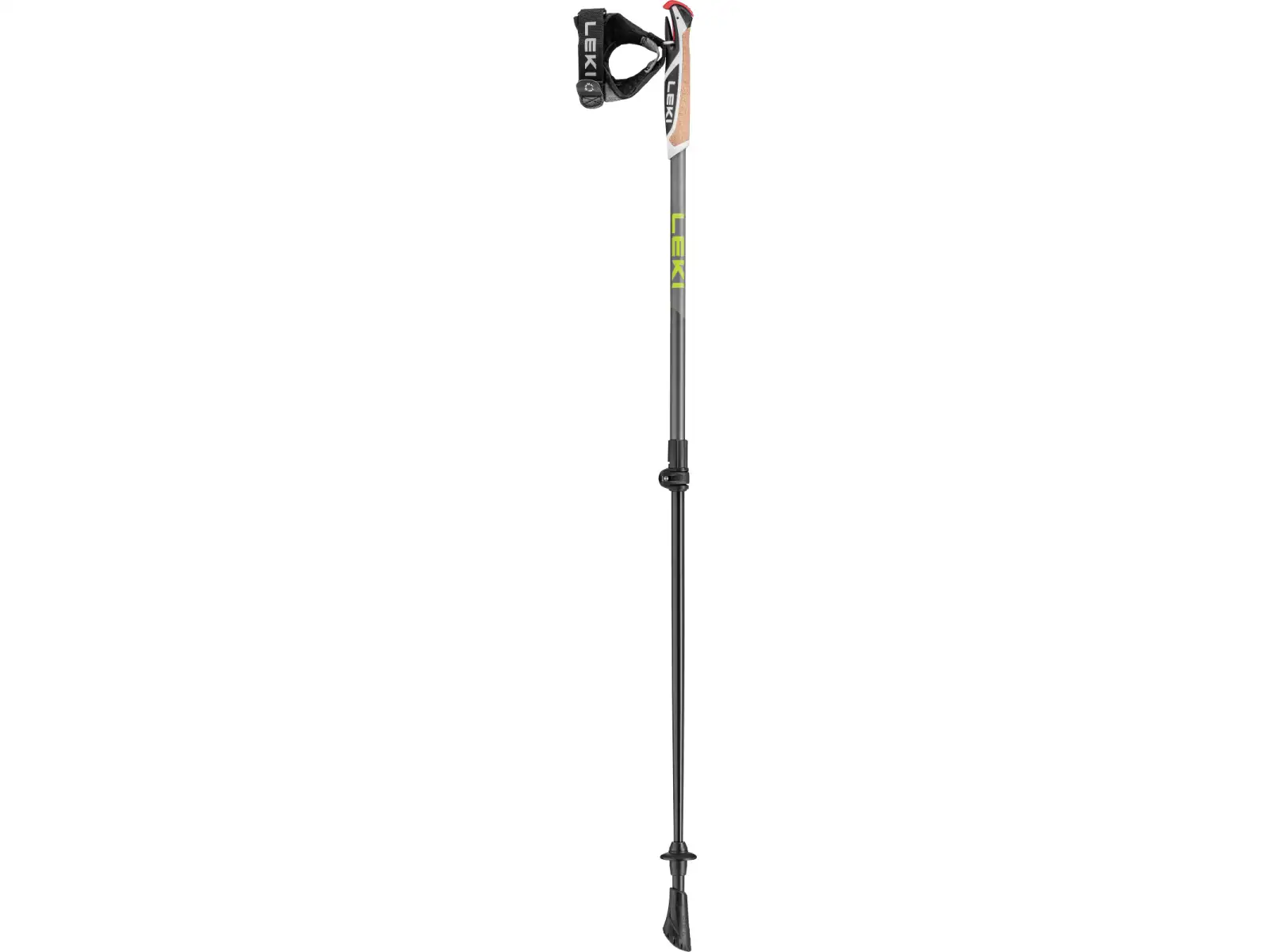Leki Spin Shark trekingové palice Grey/Dark Anthracite/Lime vel. 100-130 cm
