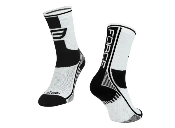 Ponožky Force Long Plus biele/čierne