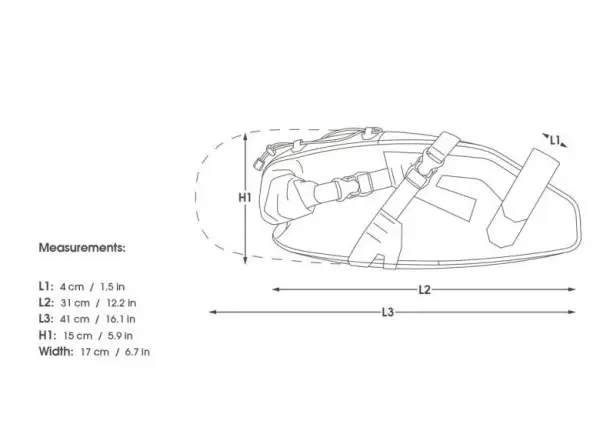 Apidura Expedition saddle pack 9 l podsedlová brašňa