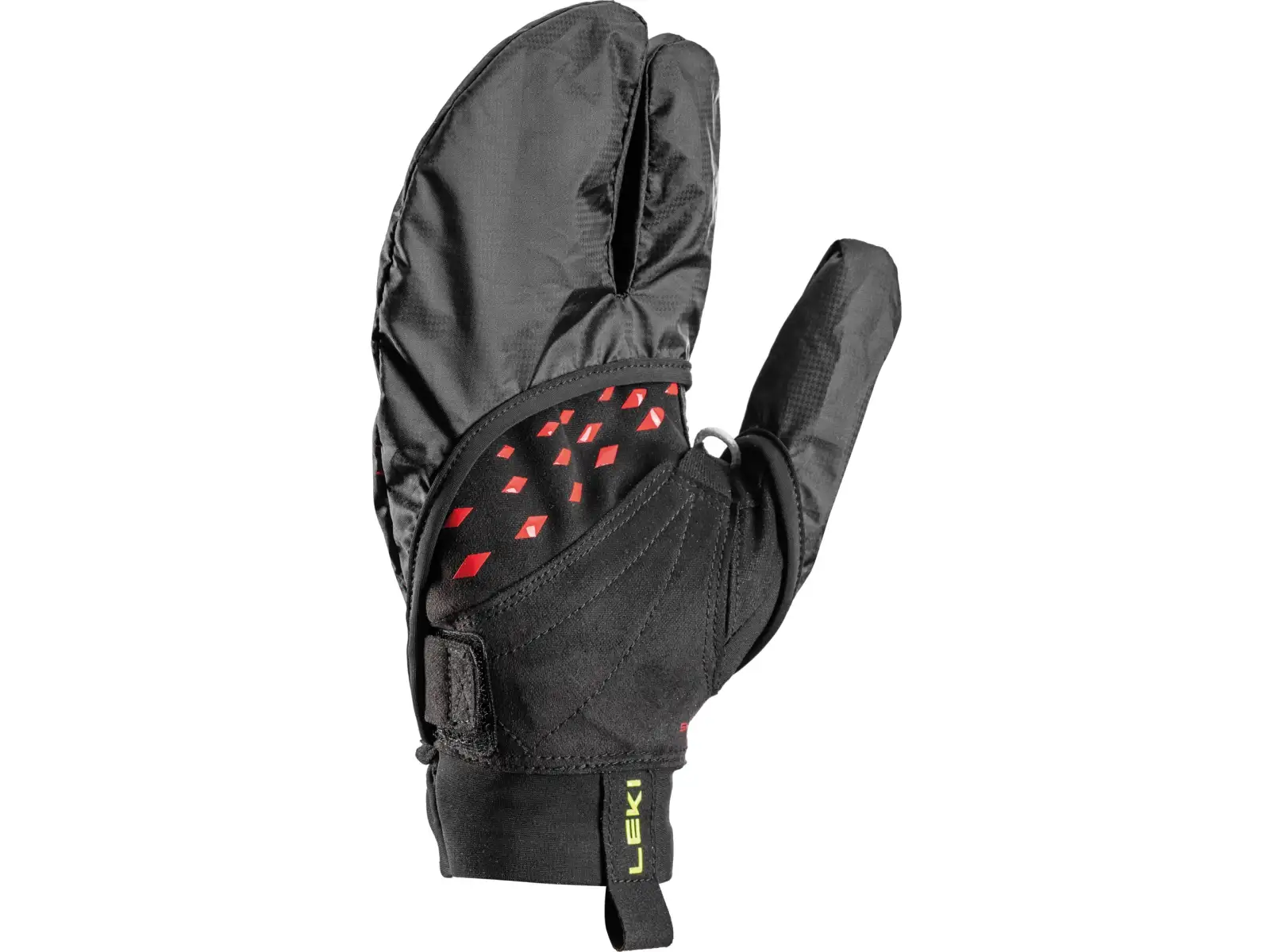 Leki Ultra Trail Storm Shark bežecké rukavice Black/Red/Neon Yellow