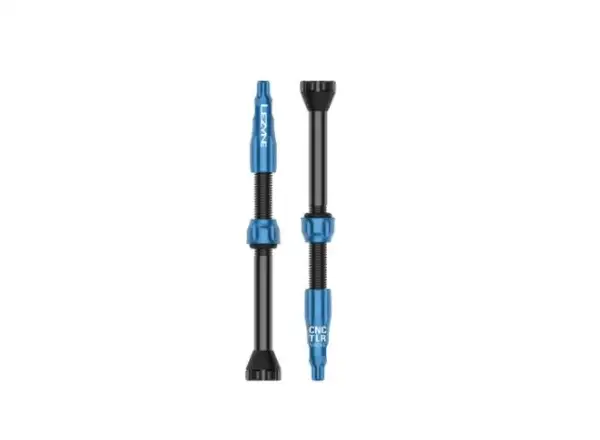 Lezyne CNC TLR bezdušové ventily 44 mm modré
