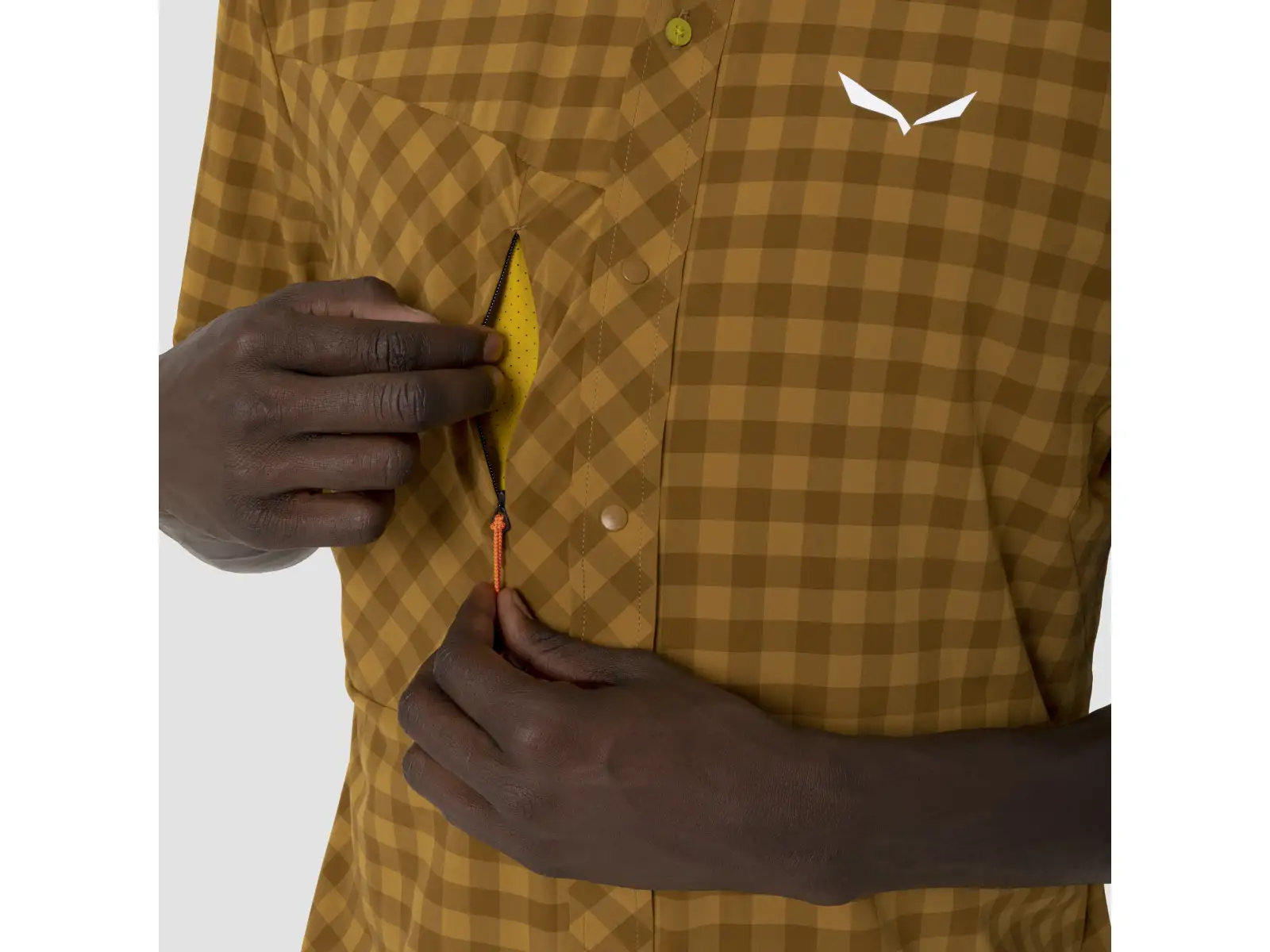 Salewa Puez Dry pánska košeľa Dark Olive