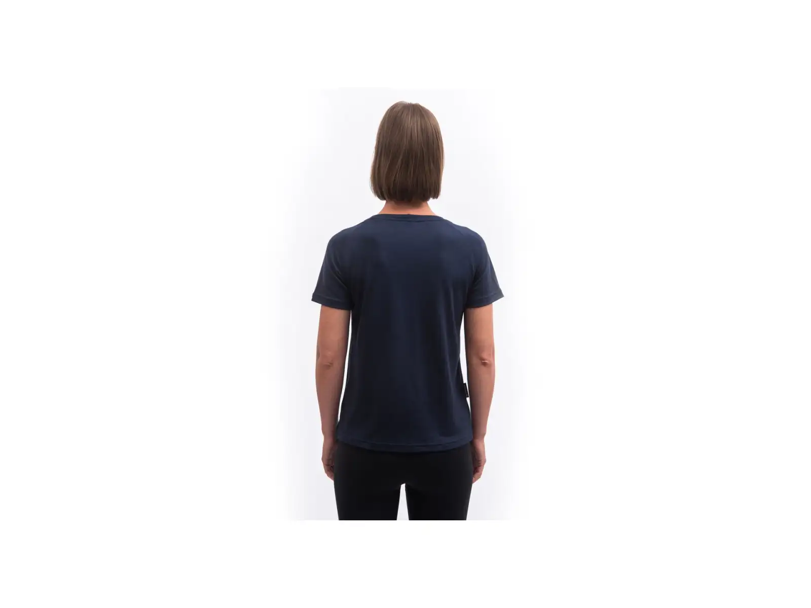 Sensor Merino Blend Moon dámske tričko krátky rukáv Deep Blue