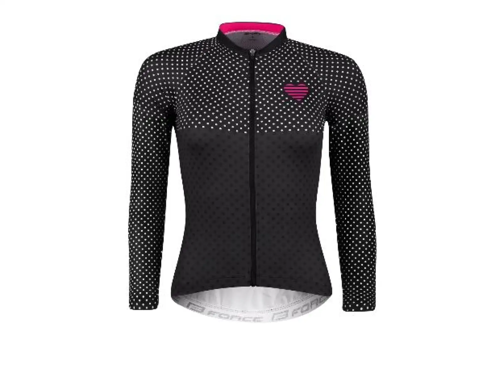 Force Points dámsky dres s dlhým rukávom black/pink