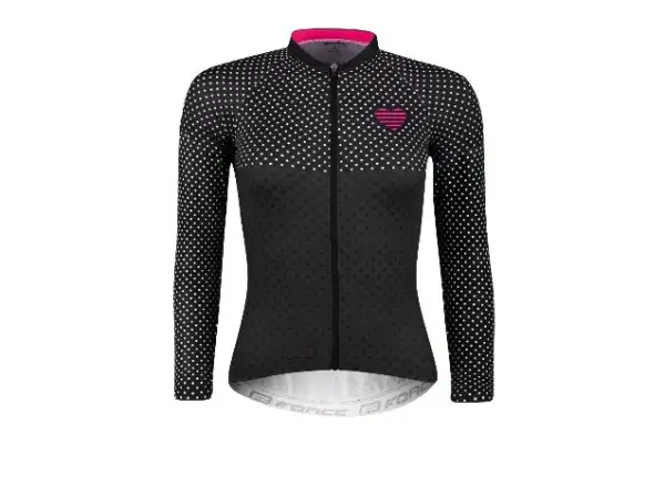 Force Points dámsky dres s dlhým rukávom black/pink