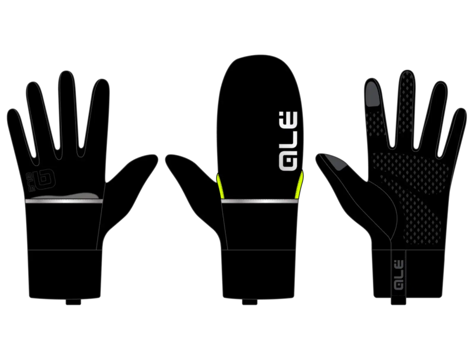 Alé Accessori Scirocco cyklistické rukavice čierne