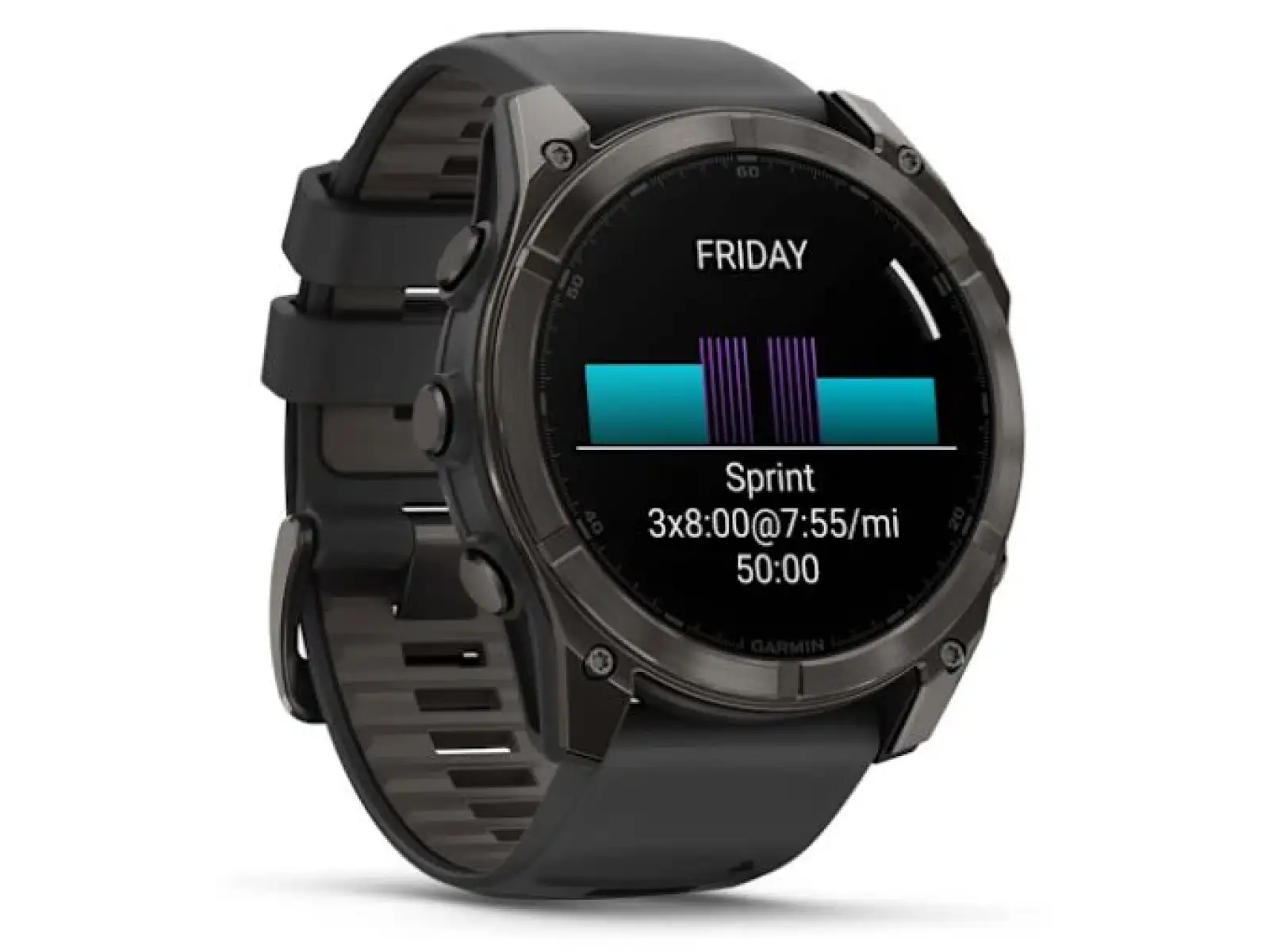 Garmin fenix 8 - 51 mm AMOLED Sapphire inteligentné hodinky Carbon DLC Titanium Black/Gray
