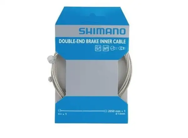 Shimano brzdové lanko s dvojitým zakončením, originál nerez 1ks