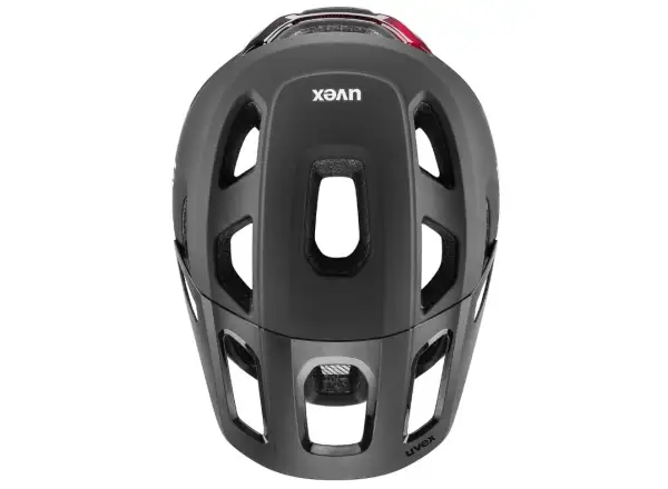 Uvex React MIPS MTB prilba Black/Ruby Red Matt