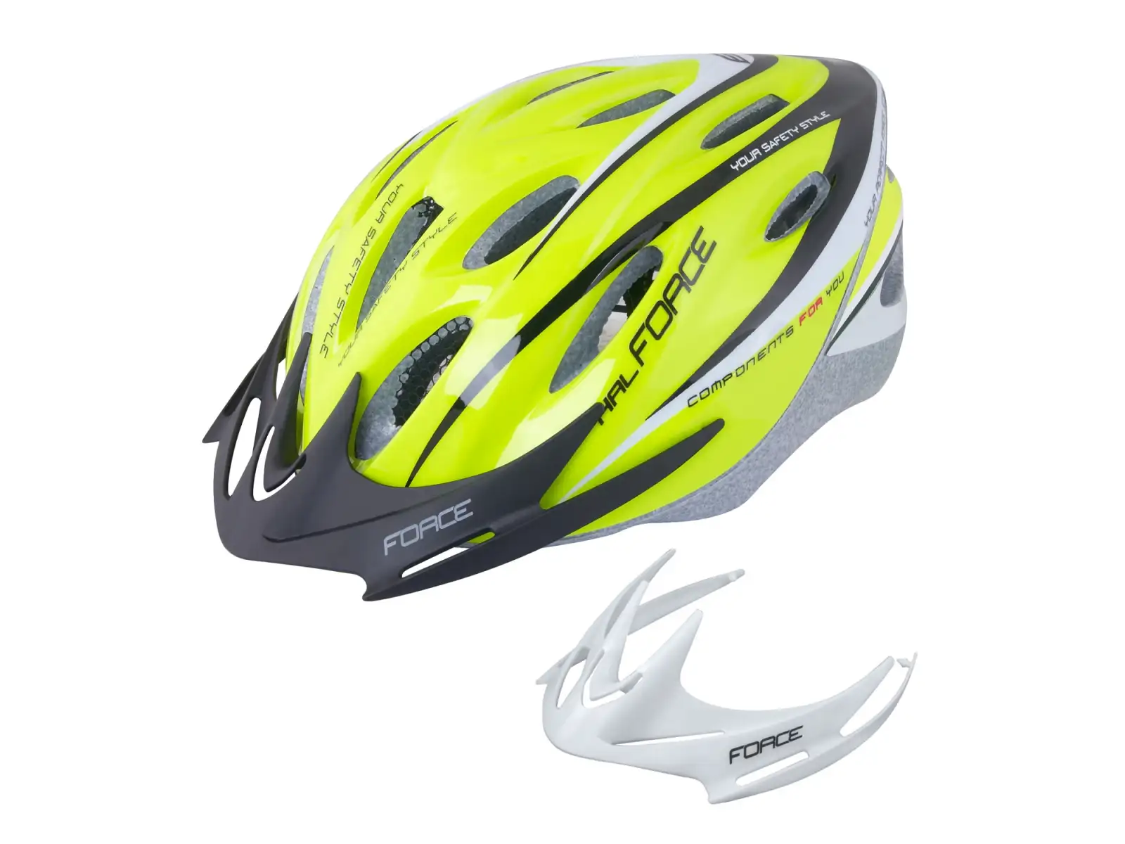 Prilba Force Hal fluo/black