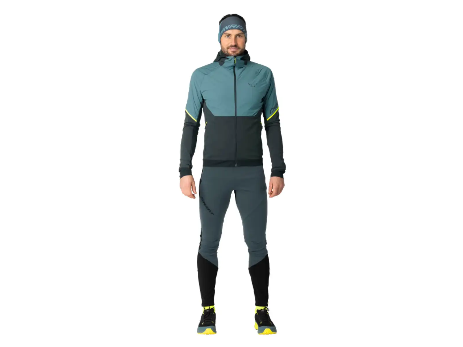 Dynafit Alpine Hybrid pánska bežecká bunda Smoke Blue