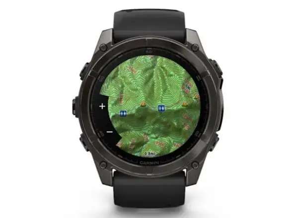 Garmin fenix 8 - 51 mm AMOLED Sapphire inteligentné hodinky Carbon DLC Titanium Black/Gray