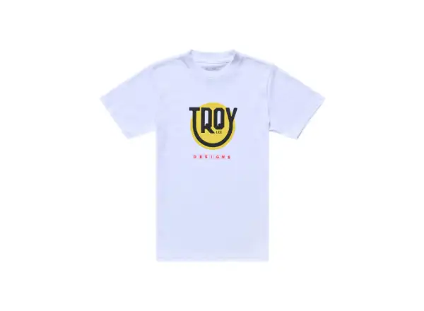 Troy Lee Designs Happy Dayz detské tričko s krátkym rukávom White