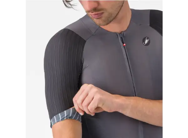 Castelli Aero Race 8S pánsky dres krátky rukáv Smoky Gray