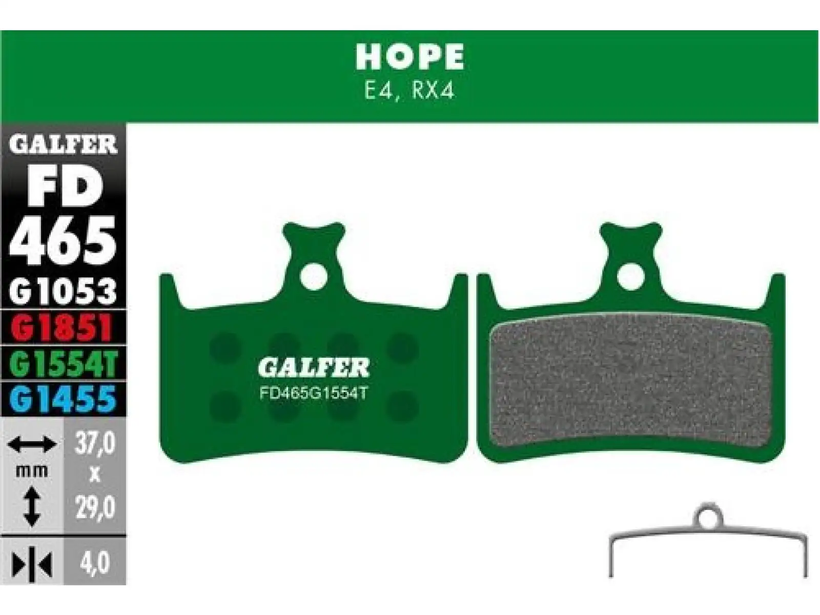 Galfer FD465 Pro G1554T brzdové doštičky pre Hope