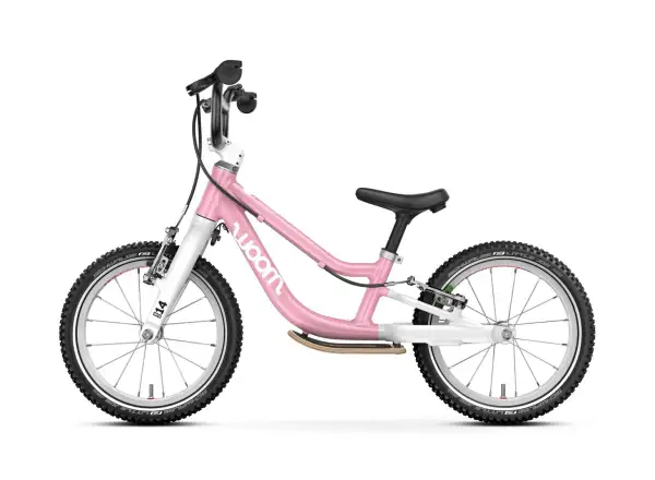 Woom GO 1 Plus detské odrážadlo 14" farba Powder Pink