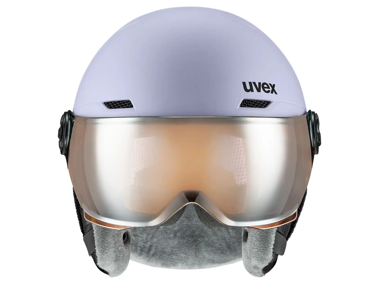 Uvex Rocket Jr Visor lyžiarska prilba cool lavender abstract matt
