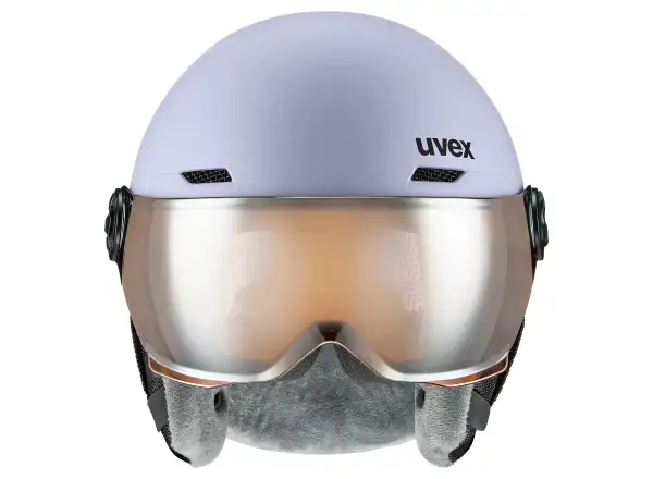 Uvex Rocket Jr Visor lyžiarska prilba cool lavender abstract matt