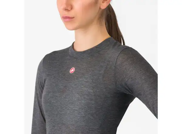 Castelli Medio Base Layer dámska spodná vrstva dlhý rukáv Melange Gray