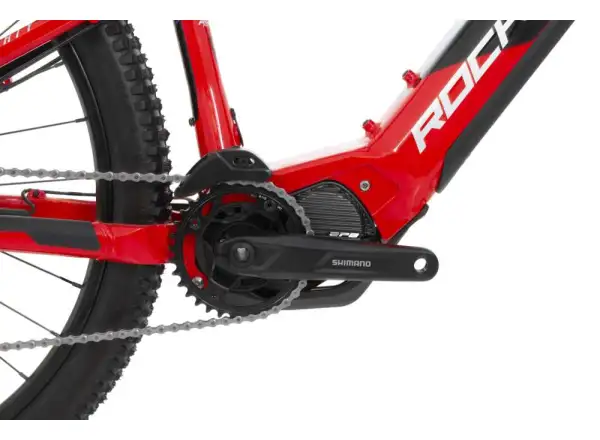 Horský elektrobicykel Rock Machine Blizz INT e40-29 lesklý červený/strieborný/čierny