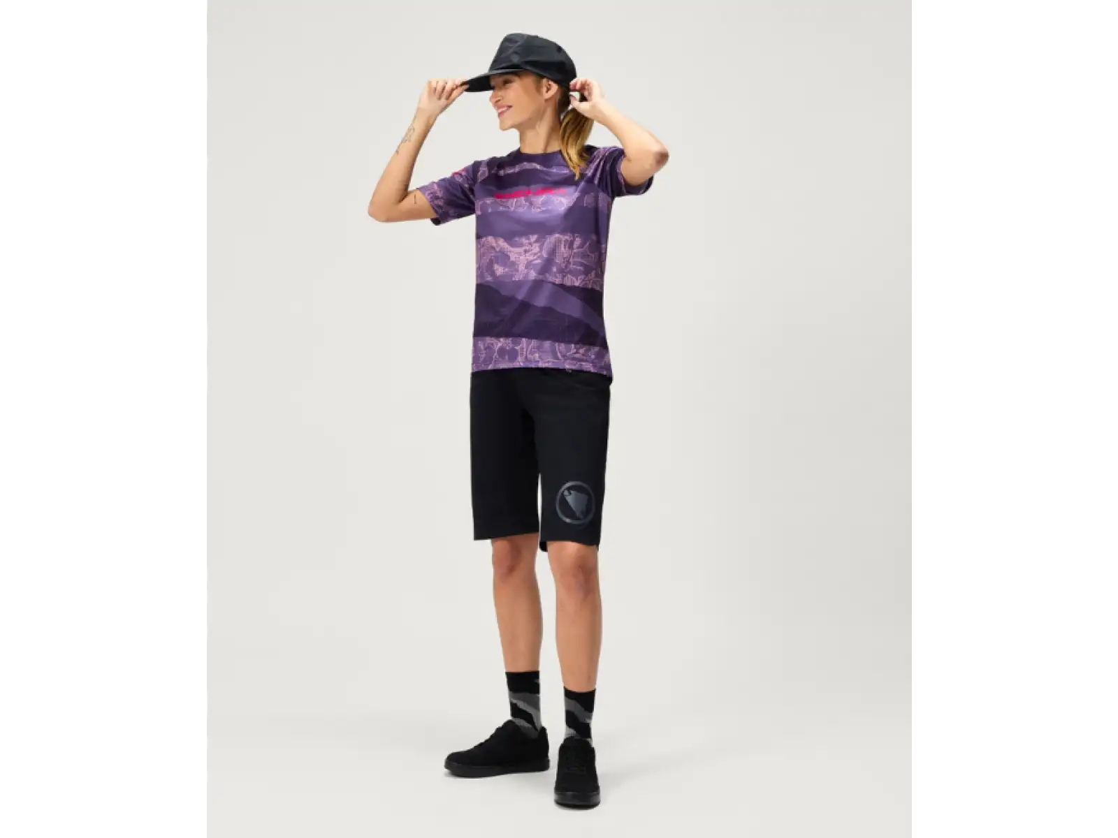 Endura LTD Patchwork dámsky dres krátky rukáv Bramble