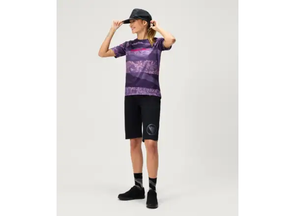 Endura LTD Patchwork dámsky dres krátky rukáv Bramble